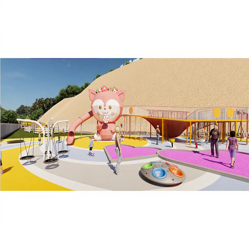 Outdoor Playground Equipment, Multifunctional Metal Tube Slide, Easy-to-Assemble Waterproof Tunnel for Kids, Play Set