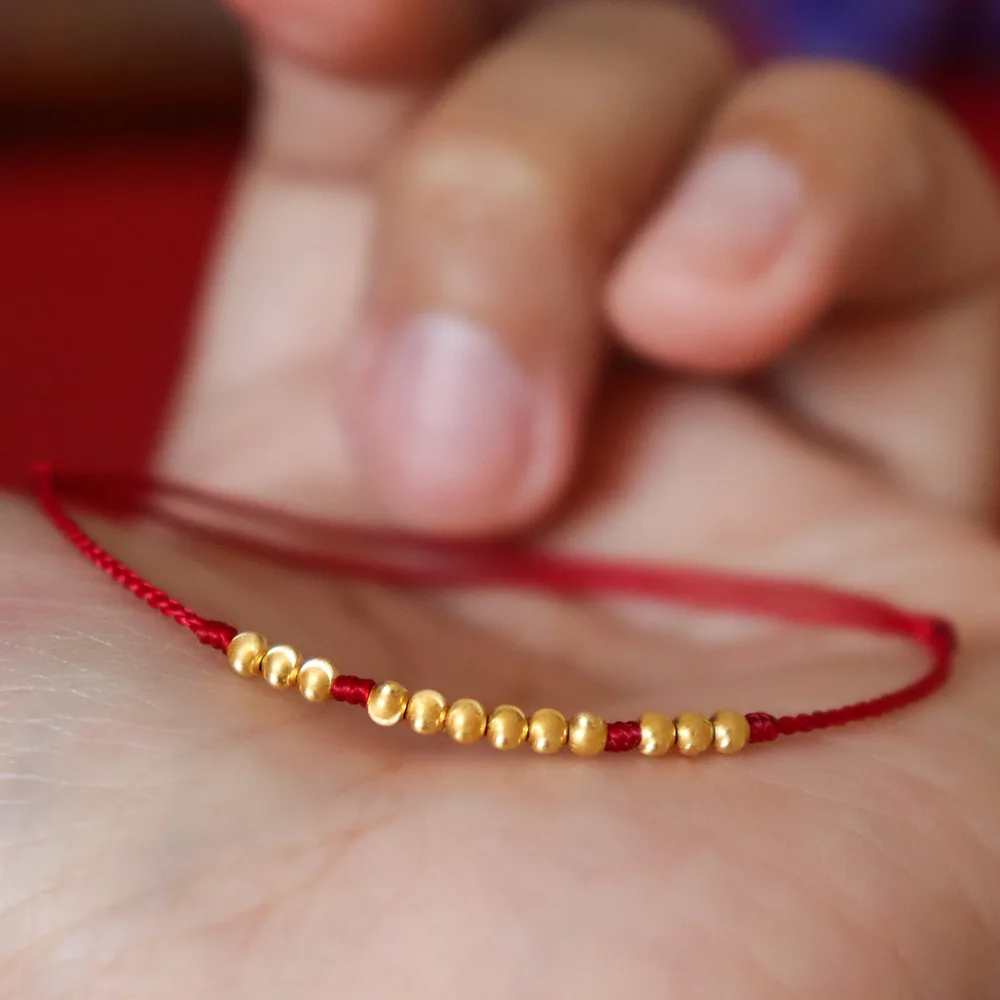 

vintage beads bracelet Lucky Charm Tibetan Bracelets & Bangles For Women Men Handmade knot Rope