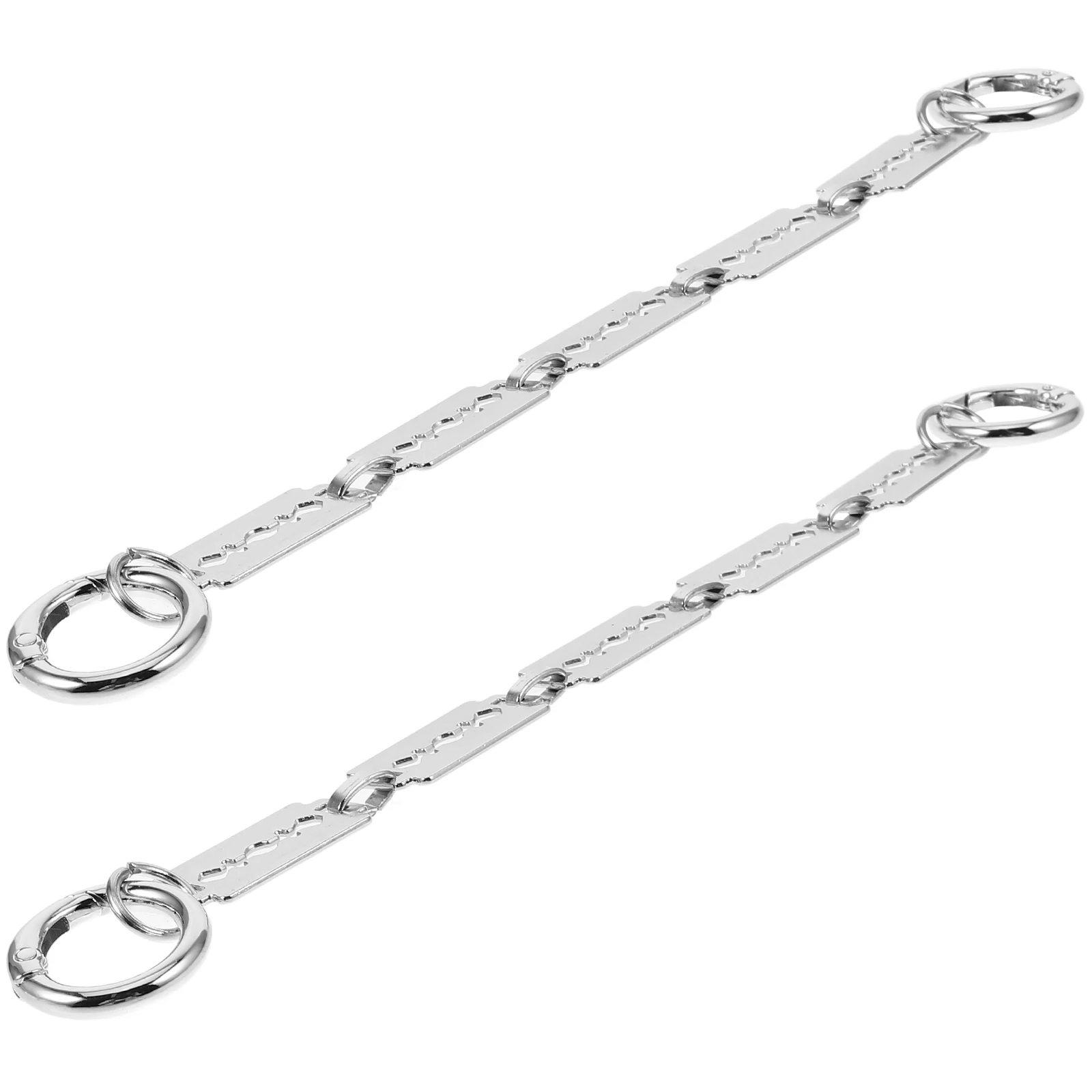 

2pcs Shoe Clips Blade Chain Decorations for Sandals Clogs Silver Color Zinc Alloy Diy Charms Accessories Shoe Chain