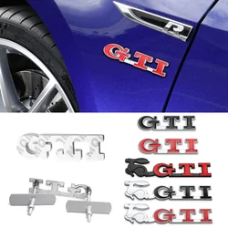 3D GTI Emblem Car Front Grille Badge Decoration ABS Sticker for Volkswagen VW Jetta Mk6 Scirocco Polo 6R Touran Golf Git Passat