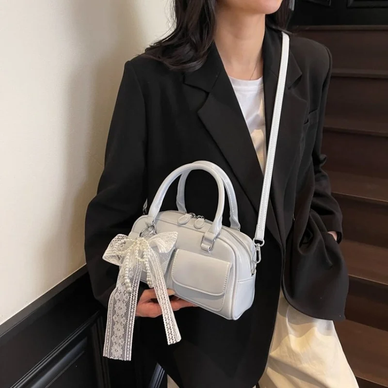 

Fashionable Shoulder Bag Women's Leather Material Luxury Brand Signature Famous Designer Collaboration