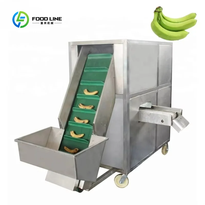 Customized Single Head Green Banana Skin Removing Ripe Banana Peeling Machine Plantain Peeler