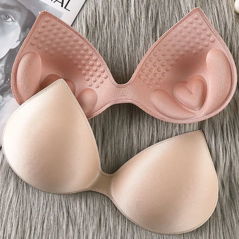 Sponge Foam Push Up Pads Enhancer Chest Cup Thick Bikini Swimwear Inserts Triangle Bra Pad Woman Swimsuit Pad Sports bra pad