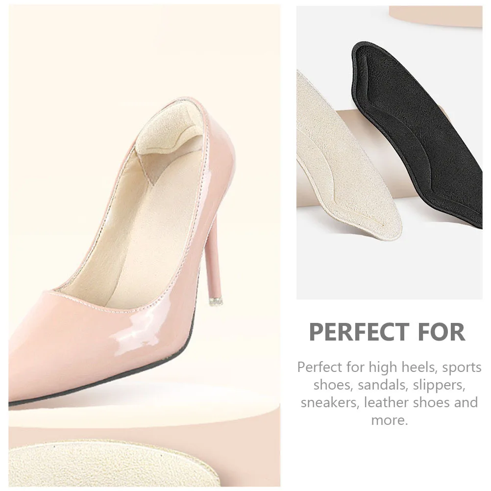 

6Pairs Protective Shoe Heel Pads Comfortable Self-Adhesive Heel Grips Inserts Anti-Wear Pain Relief for High Heels