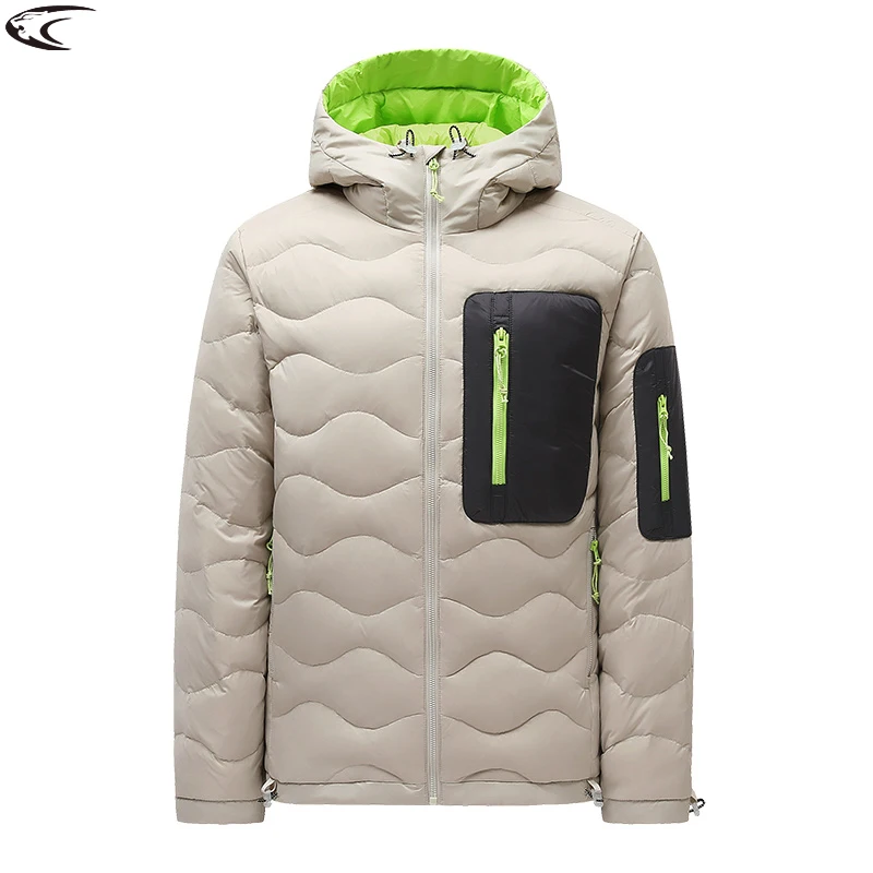 

LNGXO Men's Women's Winter Down Jacket Hiking Camping Mountaineering Lightweight Puffer unisex Warm Duck Down Padding Coat