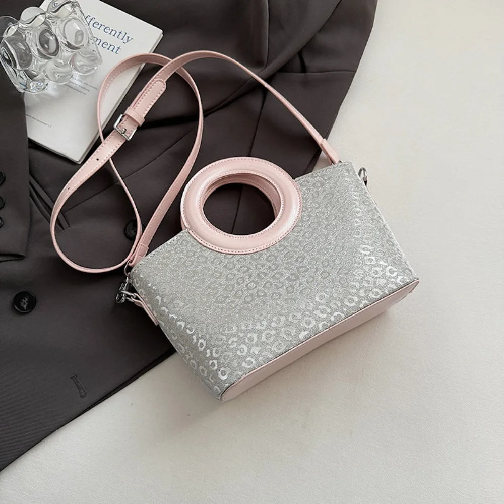 

Simple PU Sweet Star Silver Bag Tote Bag Shoulder Bag Small Basket Bag Korean Style Crossbody Bag Shining Banquet Handbag Travel