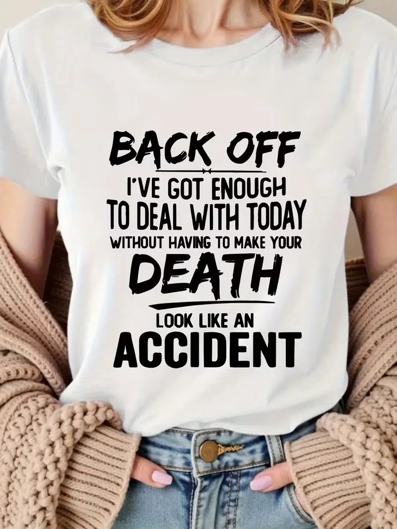 

I don't want you to die again gift - new women's summer short-sleeve T-shirt printed top