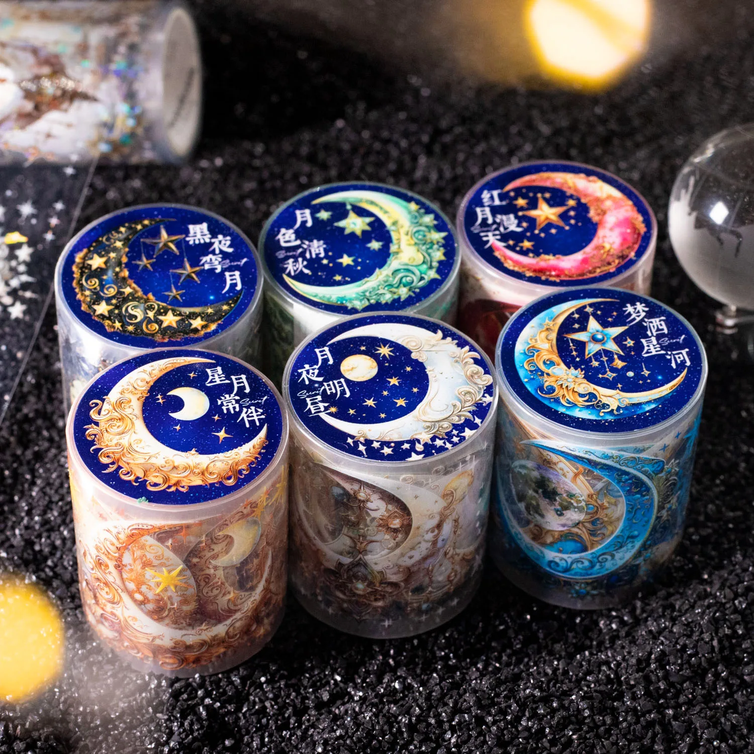 1pcs/lot Decorative Adhesive tapes The Secret of the Moon masking tapes Junk Journal Scrapbooking stikcers DIY Paper Japanese