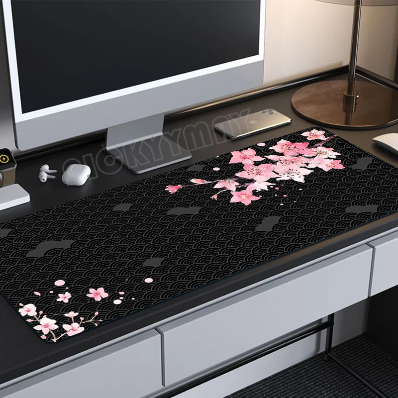 

Mouse Pad Sakura Large Gamer Mousepad Desk Mat XXXL Mouse Mats 31.4x11.8in Rubber Desk Pad Design Table Carpet Mousepads