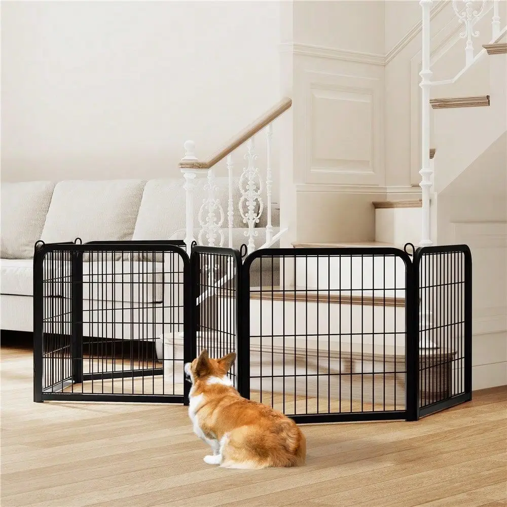 

1PC Modern Dog Pen Panels Exercise Pen With Door For Small Dogs