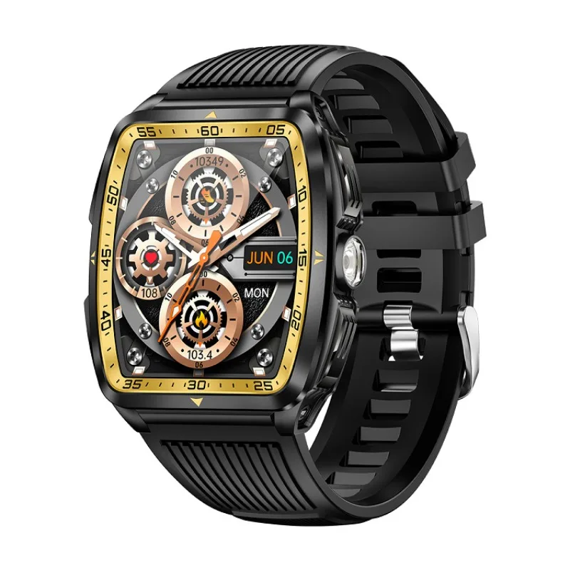 

Умные часы 5ATM глубокие водонепроницаемые мультиспортивные часы с большой батареей, сильный свет, музыкальный браслет для здоровья