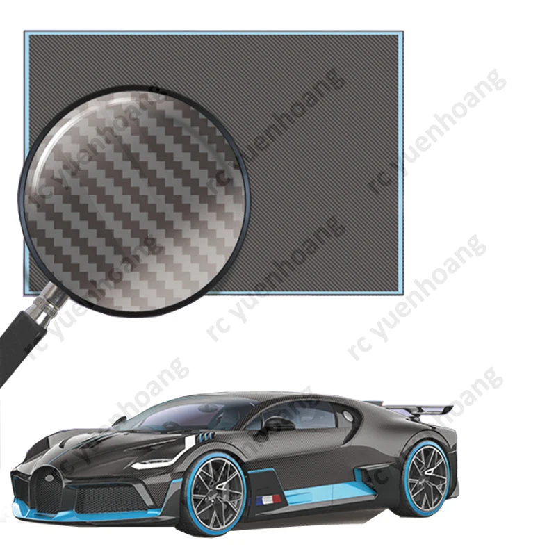 1PCS 1/64 Scale Carbon Fiber Water Transfer Sticker 72x50mm Front-facing Pattern Decal Modified Accessories for RC Car Model