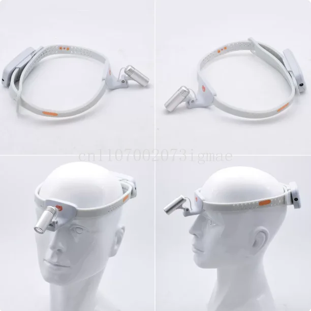 KD-203AY-8 Medical Ultra Light Silicone Headband Integrated Inspection Surgical Filter Headlight Ear, Nose and Throat Oral