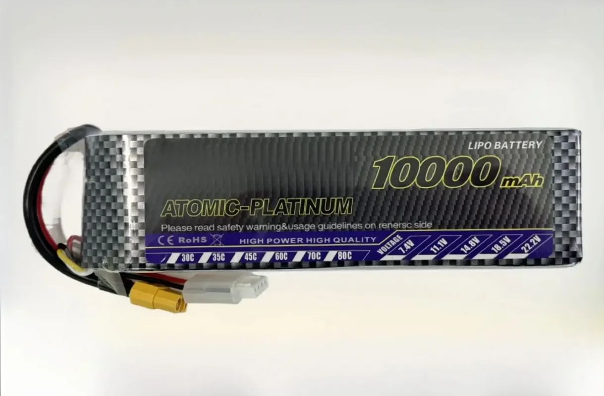 RC Airplane Lithium Battery 10000mAh 40C 7.4V 11.1V 14.8V Wholesale Custom Connector Available Contact Customer Service