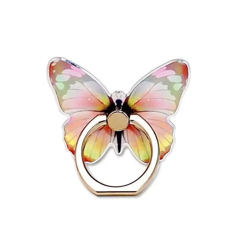 

2pcs Beautiful Butterfly Phone Holder Suitable Mobile Phone Ring Holder Phone Accessories Stand