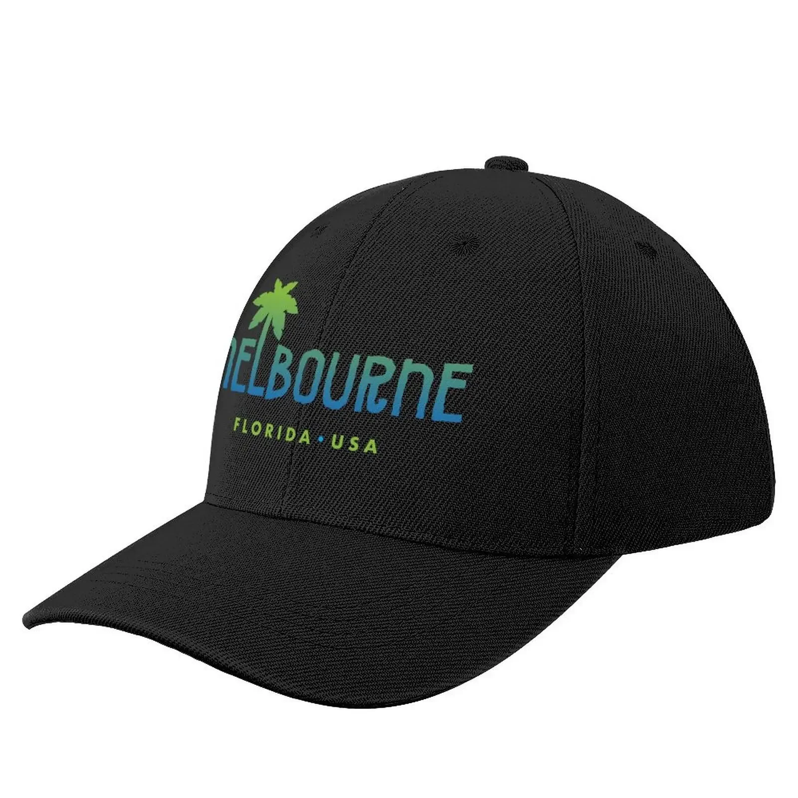 Melbourne Florida Typographic Palm Tree Design Baseball Cap Sunhat Cosplay For Women 2025 Men's