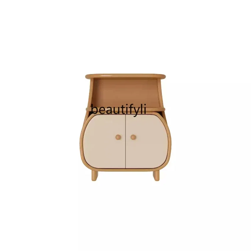 

53Cream Wind Hippo Bedside Table Bedroom Cute Bedside Modern Sofa Small Storage Cabinet