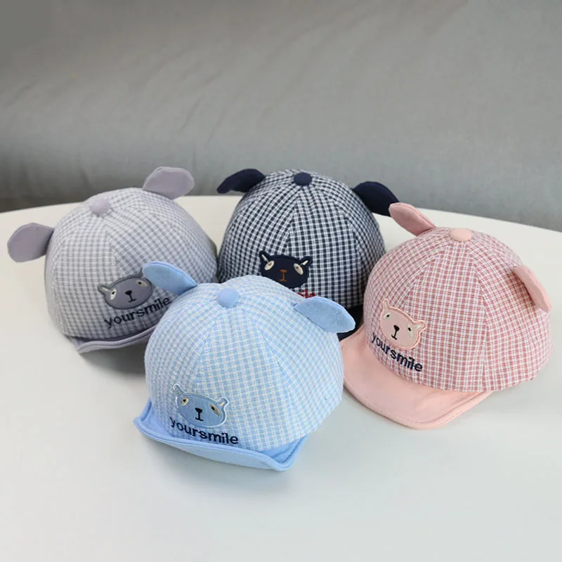 Cute Baby Boy Cap Embroidery Number Baby Baseball Cap Spring Summer Children Cotton Sun Hat Toddler Girl Outdoor Visor Hats