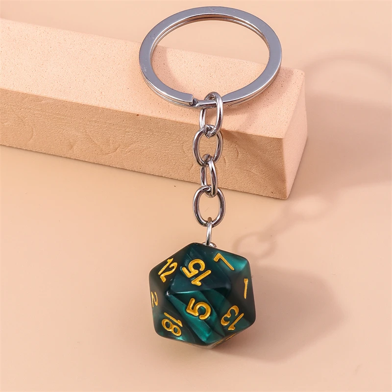 Niedliche Harz 3d Würfel Charms Schlüssel anhänger für Frauen Männer Auto Schlüssel Handtasche Geldbörse hängen Schlüssel ringe Zubehör DIY Schmuck Geschenke – Detail 3