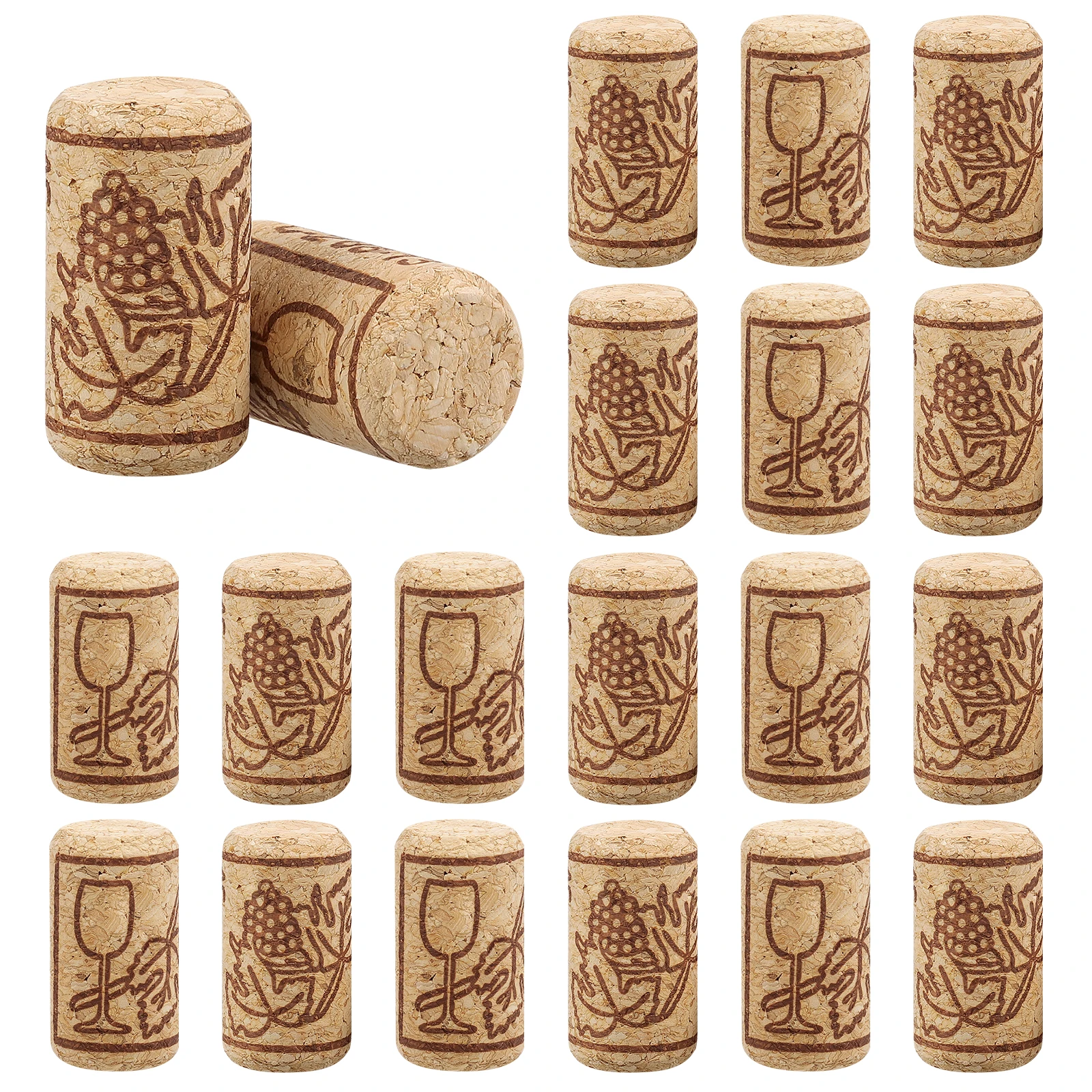 

100Pcs Natural Wine Corks Premium Quality Straight Stoppers For Bottled Wine Crafting Diy Projects Home Bar Accessories