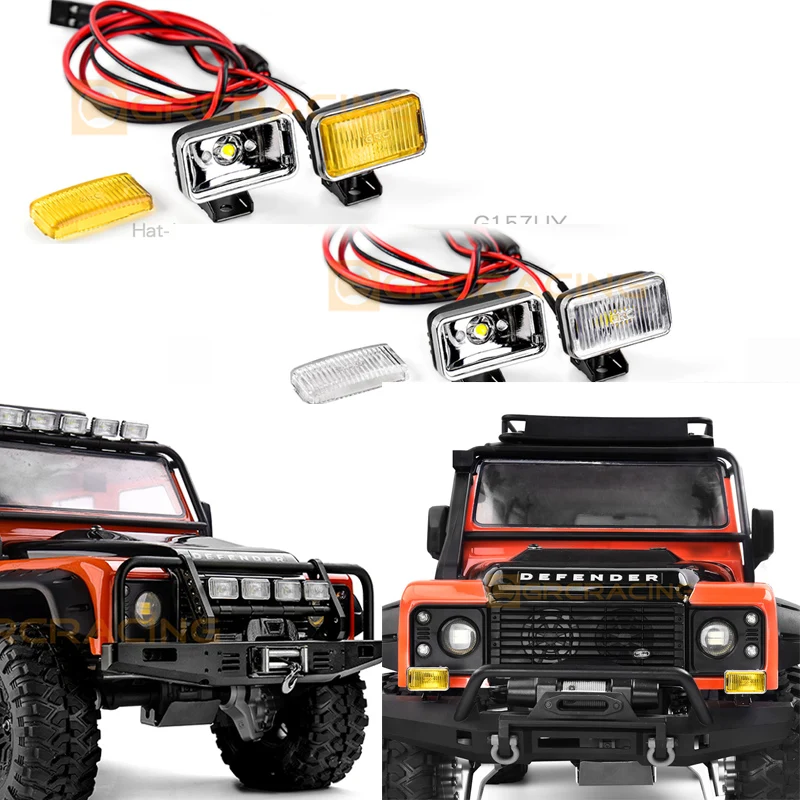 

Reflector Off-Road Search Headlight LED Spotlight for 1/8 1/10 RC Crawler Car Traxxas TRX4 Defender Bronco AXIAL SCX10 DIY Parts