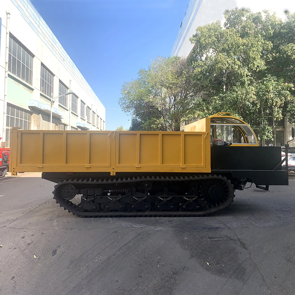 Customized China Mini Dumper Diesel Tracked Dumper Mini Transporter 10t Micro Crawler Dumpers For Sale