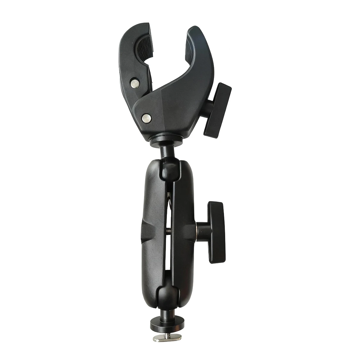 1.5 Inch Aluminum Adjustable Marine Trolling Motor Stabilizer with Mouth Clip Ball Head Mounts & Stands T Bolt Track Ball 1.5