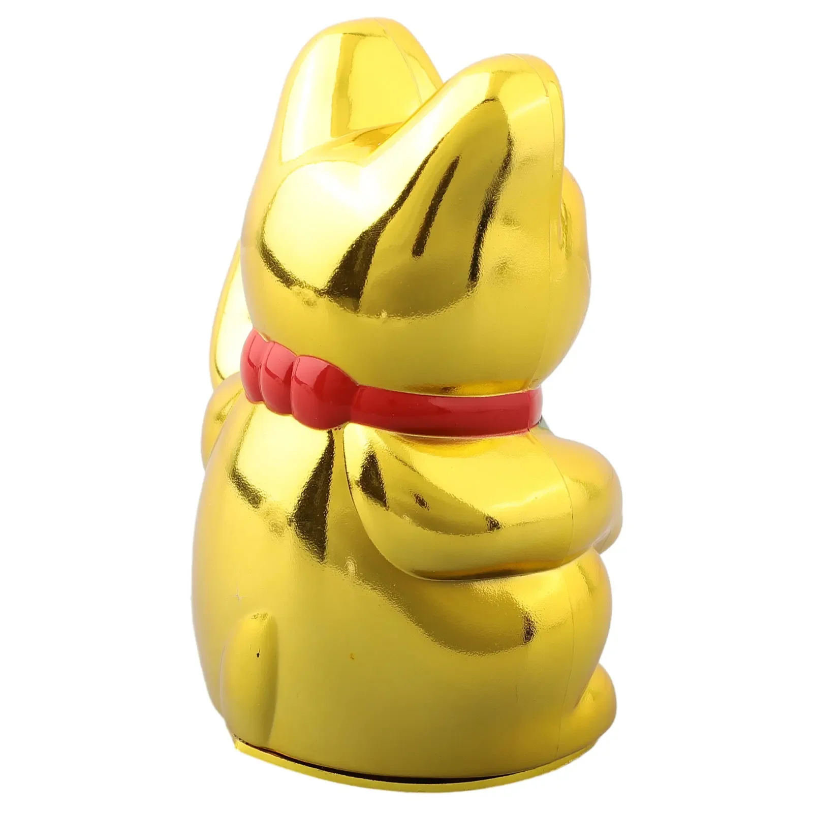 5inch Rifeng Electric Waving Lucky Cat Holding A Gold Nugget In The Left Hand, And Swinging The Right Hand Up And Down, Implying