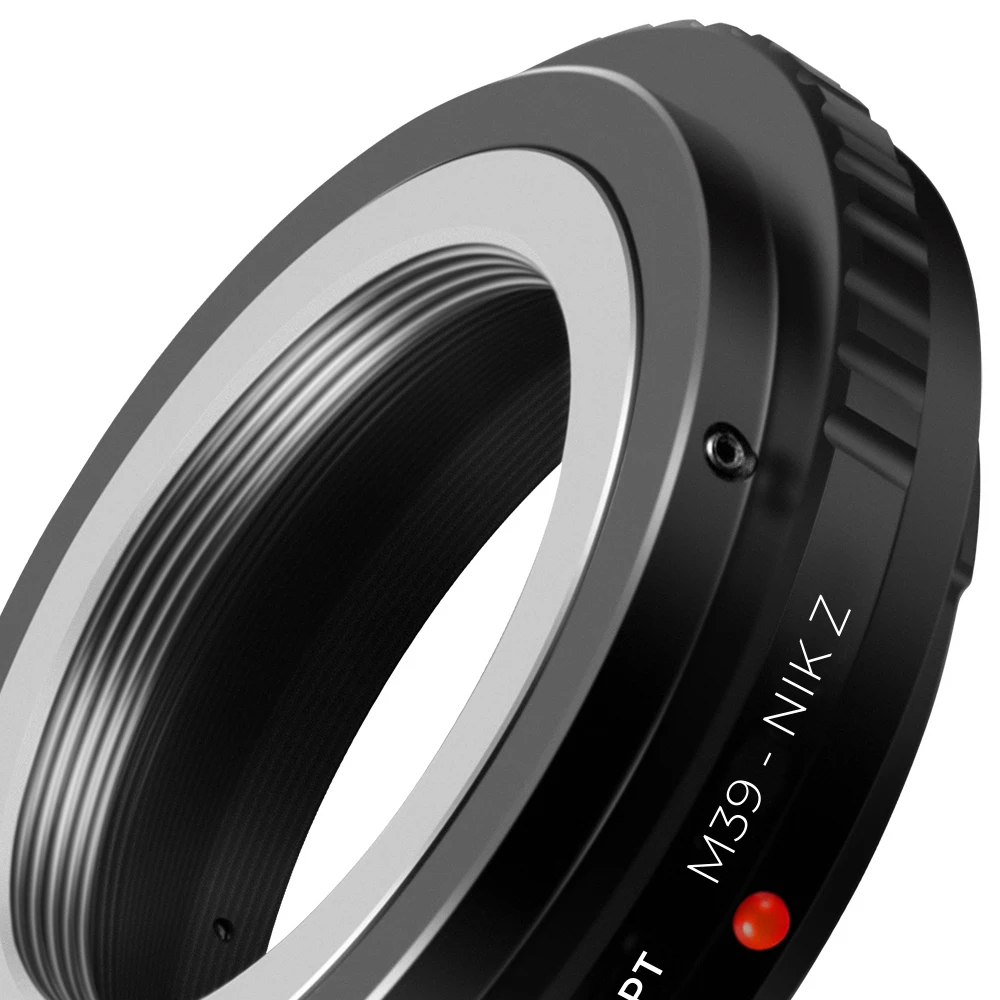 K&F Concept M39-NIK Z Lens Adapter for Leica M39 Mount Lens to Nikon Z Mount Camera Zfc Z30 Z50 Z5 Z6 Z6II Z7 Z7II Z8 Z9