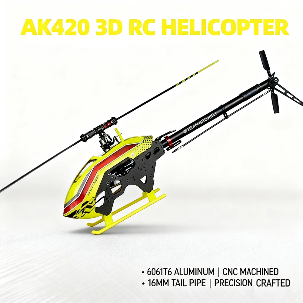 

AK420 2,4G RC Профессиональный 3D-модель геликоптера для трюков Голый комплект Версия с дистанционным управлением Мотор с прямым приводом Игрушечный вертолет