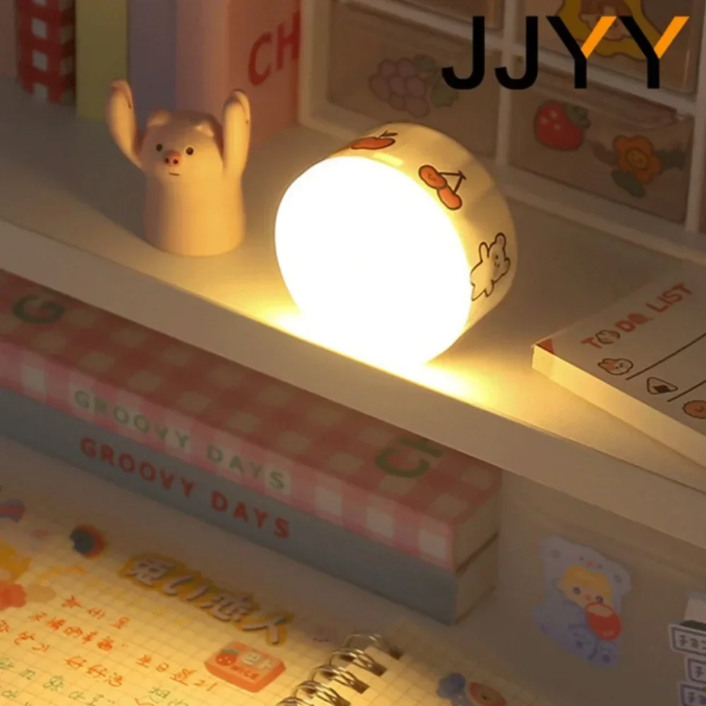 Portable Touch Control Bedside Lamp Dorm Sleep Night Light Removable Adsorption Wireless Lighting