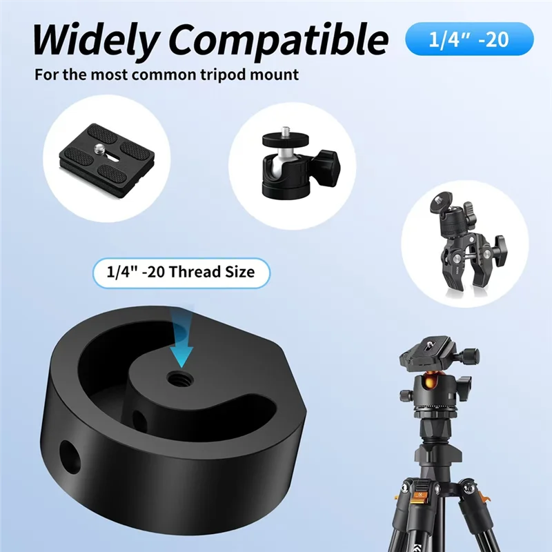 Classy-Non-Slip 1/4 Screw Tripod Adapter For Starlink Mini Aluminum Alloy Tripod Head Adapter Bracket