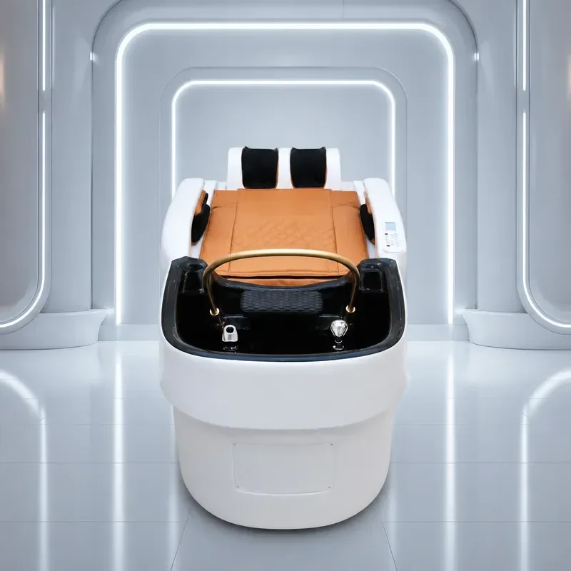 Bohore Automatic Intelligent Electric Massage Shampoo Bed with Ceramic Basin Flushing System for Hair Physiotherapy