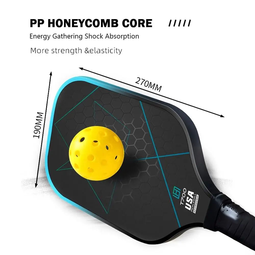 

T700 Carbon Fiber Pickleball Paddle Frosted Surface Anti-slip Handle Pickleball Rackets High-quality USAPA Approved