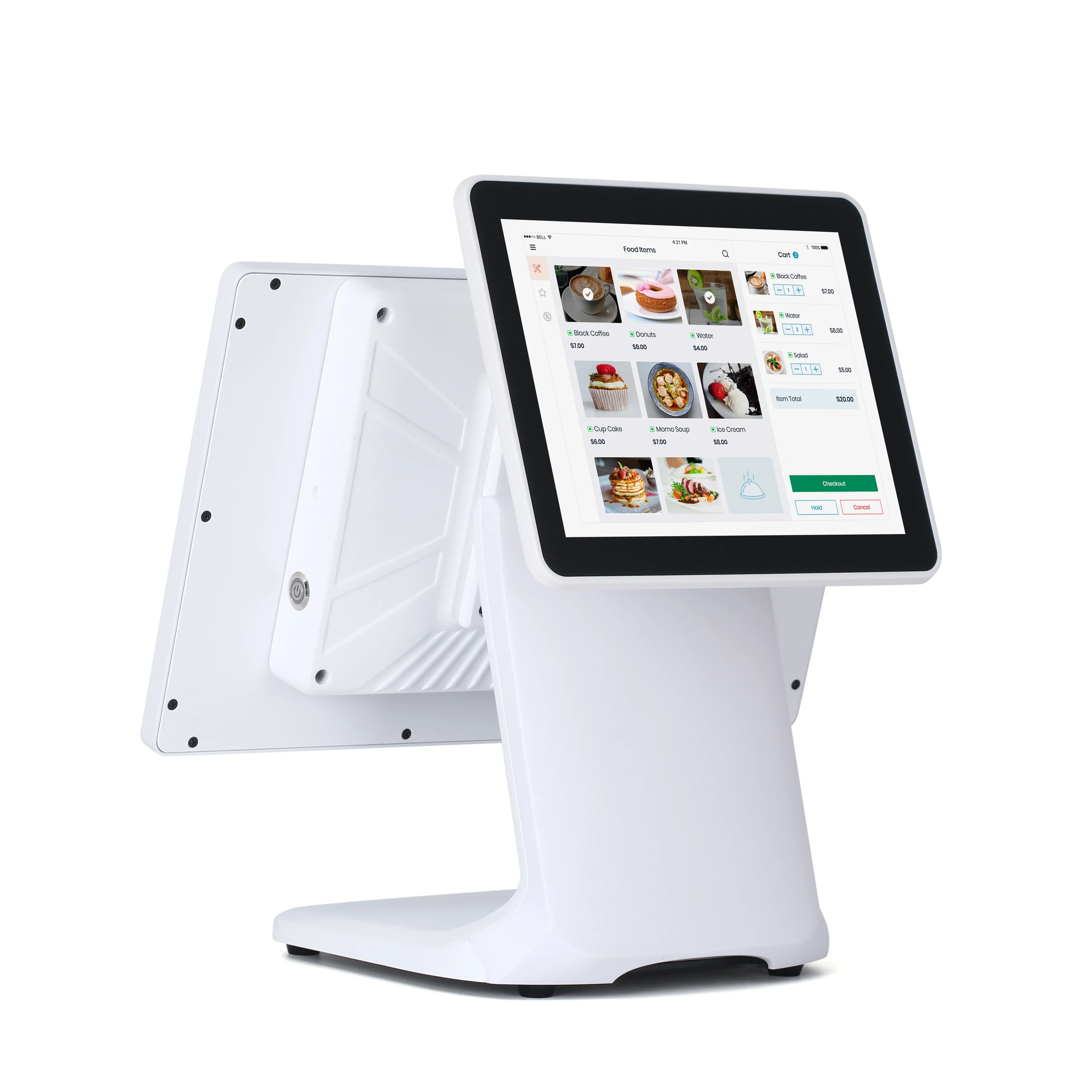 In stock Matsuda 15.6inch Double Screen Touch Cash Register High-Efficiency Stable Supermarket POS System Terminal
