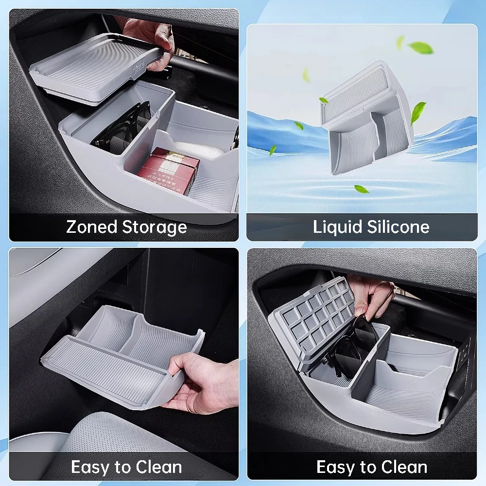 For Nissan N7 Primera Car Center Console Lower Storage Box Armrest Organizer Tray Interior Tidying Accessories
