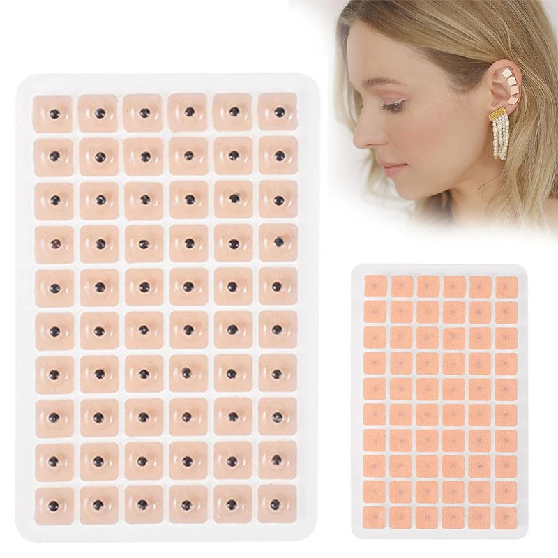 60/300 Stickers Ear Point Stickers Ear Pressure Stickers Acupuncture Seed Bead Ear Stickers Massage Ear Sticker