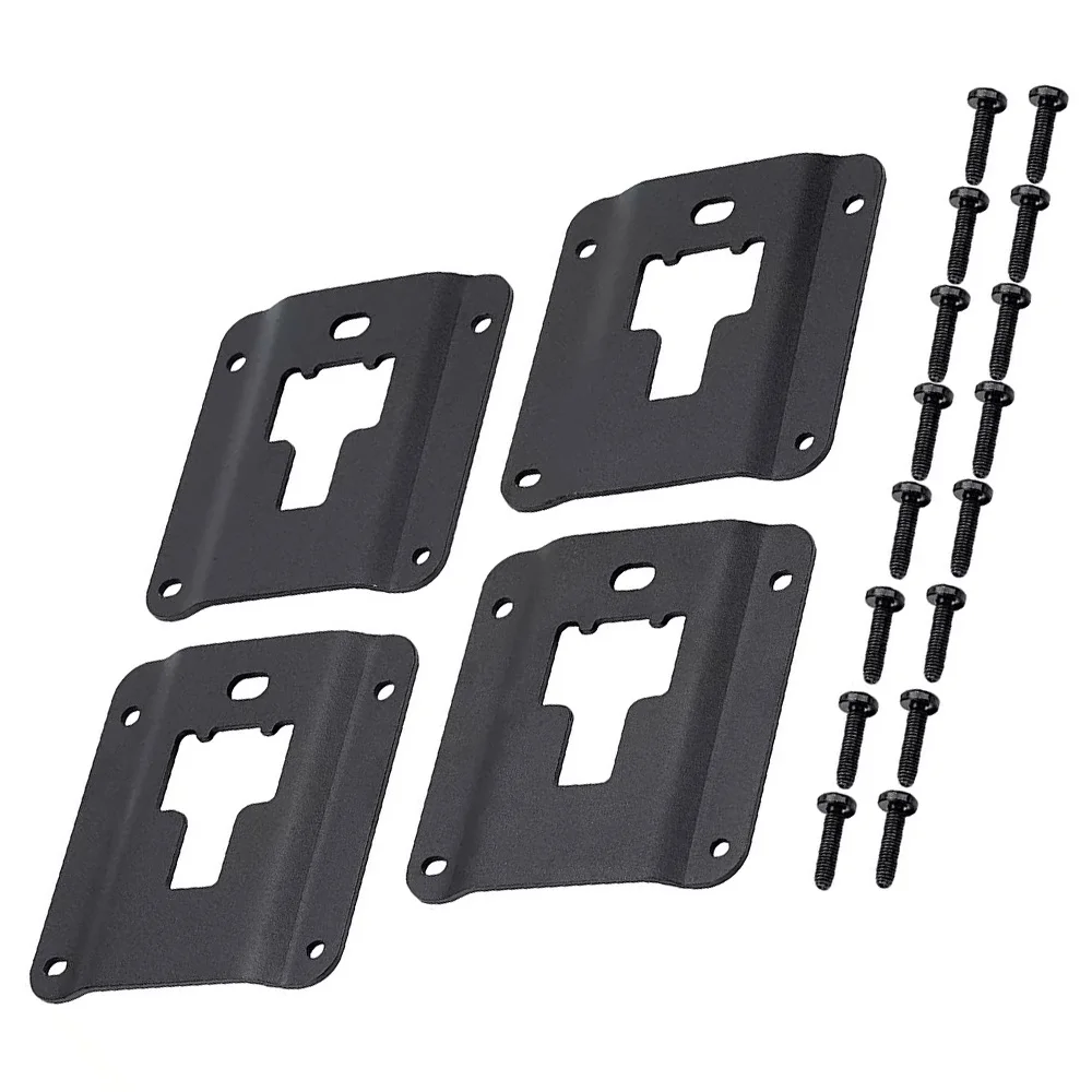

4 Pcs Truck Tie Down Brackets Plates with Adapter Screw For Ford F-150 F-250 F-350 Raptor 2015-2024 FL3Z-99000A64-B