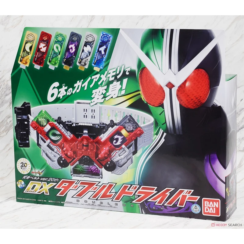 Stock Bandai Original Genuine Dx Kamen Rider w Belt Hurricane Joker Windstorm Ace Double Ride Drive