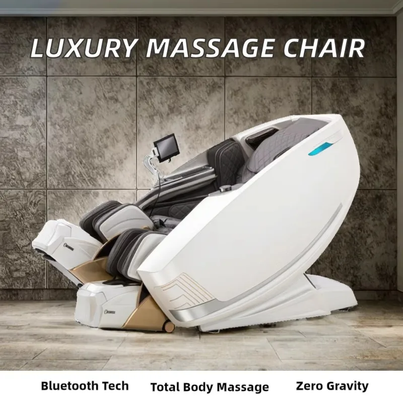 Massage Chair Foldable 3D Full Body Zero Gravity Massager With Infrared Physiotherapy And Hot Compress