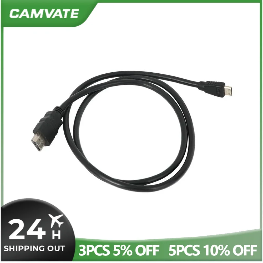 CAMVATE Mini (type C) /1.4V Micro HDTV To HDTV Cable (100mm Long)Male To Male Adapter For HDTV/Camera/ Projector/ Monitor/Tablet