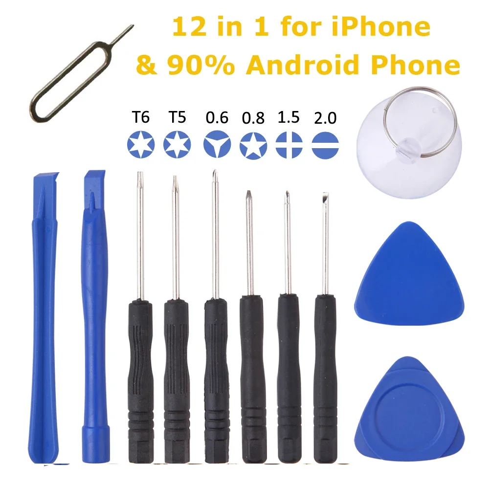 Professionelles 26-in-1 Handy-Reparatur-Werkzeugset Schraubendreher mit Bildschirmöffner Hebelwerkzeug Saugnapf für iPhone Samsung Xiaomi