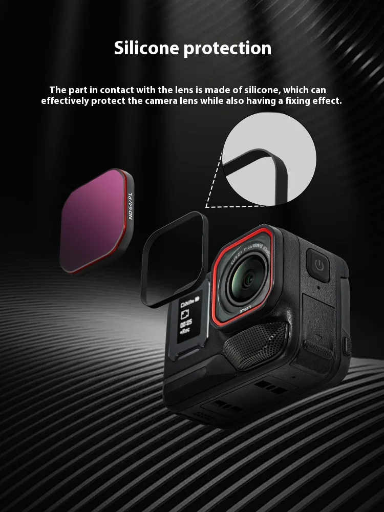 ل Insta360 Ace Pro 2 مرشح ND تصفية PL الاستقطاب انعكاس إلغاء مرشح انعكاس مقاوم للماء