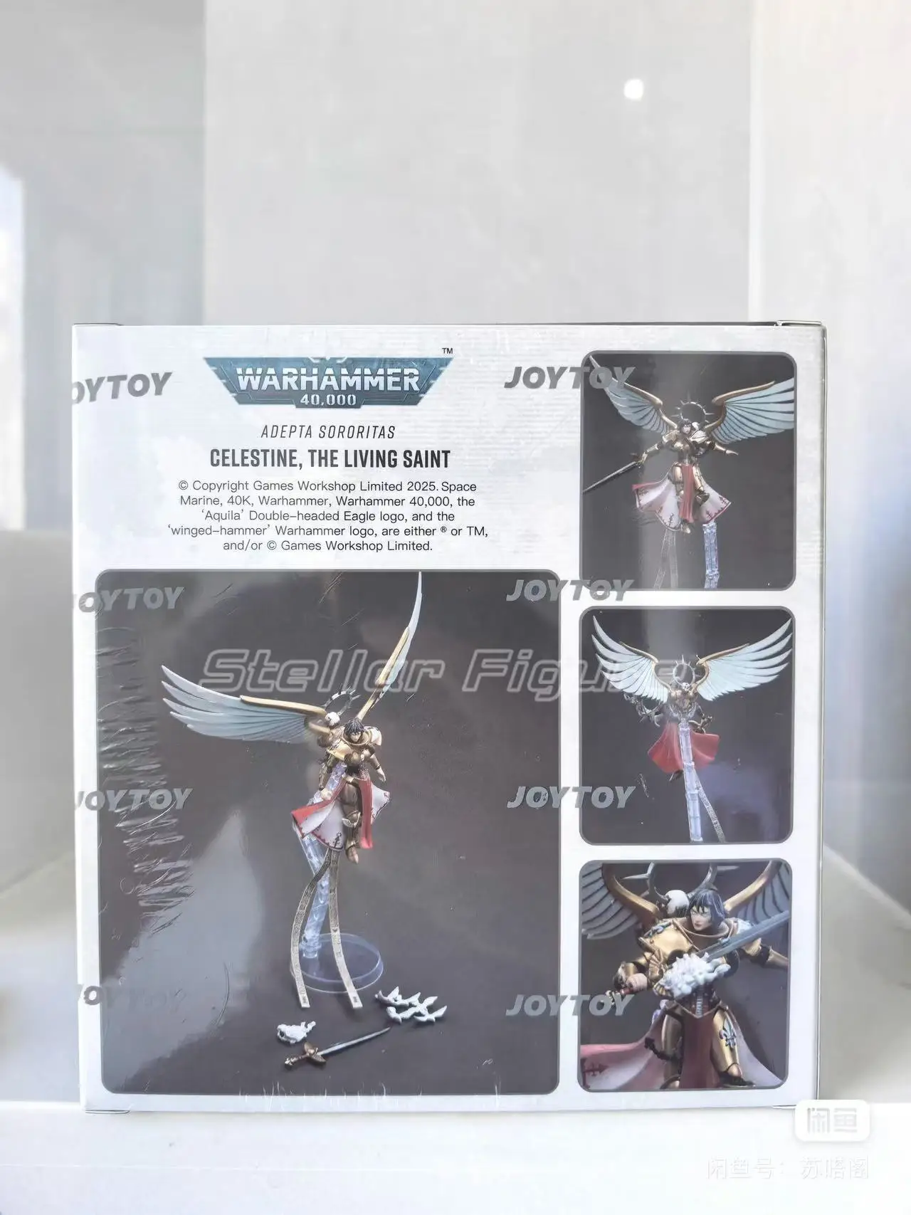 

【SF】JOYTOY Warhammer 40K 1/18 Action Figure Adepta SororitasCelestine The Living Saint Model Toys Gifts Collection Ornaments