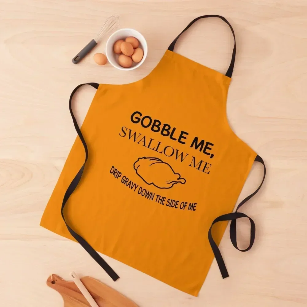 

Gobble Me, Swallow Me: Thanksgiving Feas Apron Kitchen on the wall Korean Art useful gadgets for home Apron