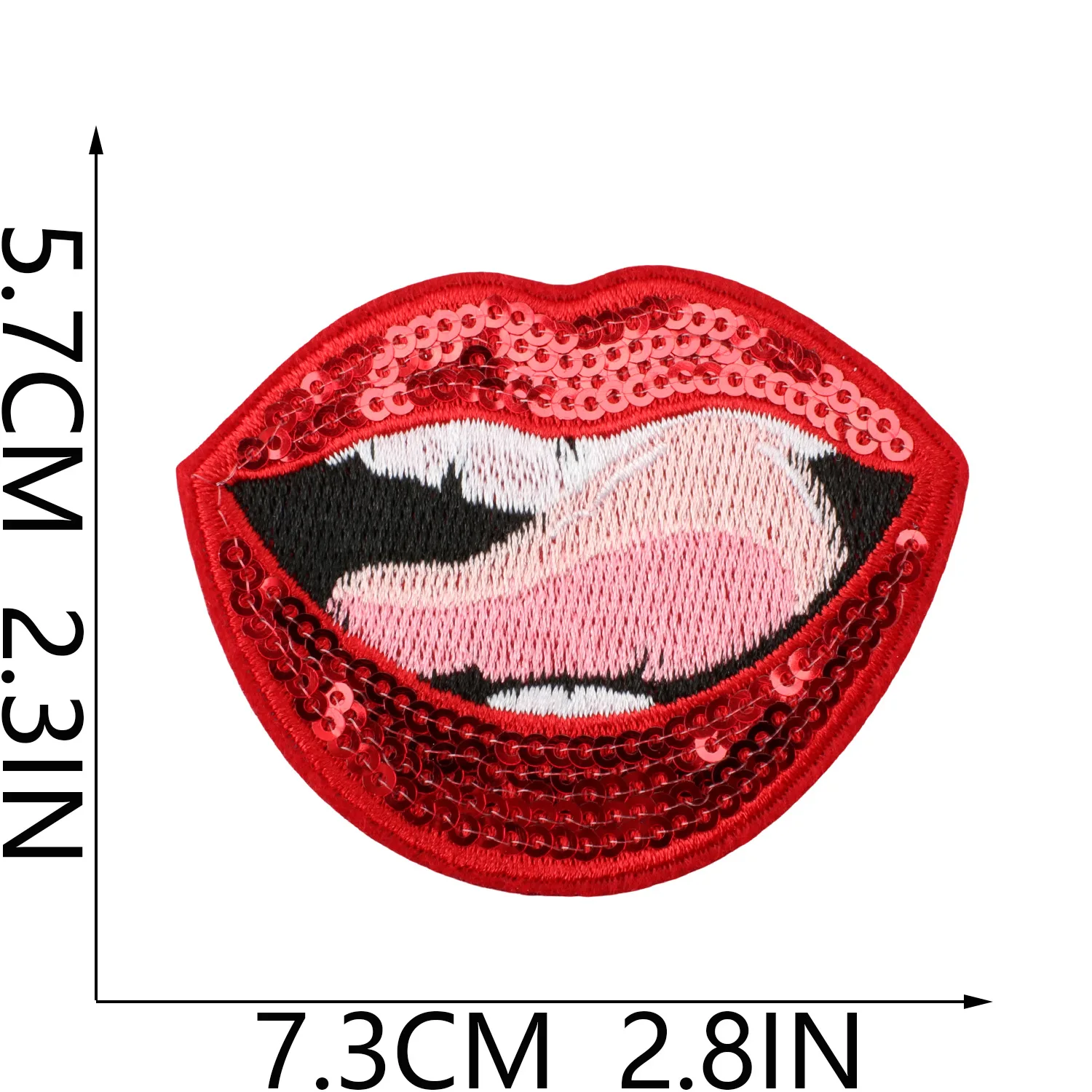 1 Peça Adesivo Termocolante de - Embroidery Lips avaliação e preço