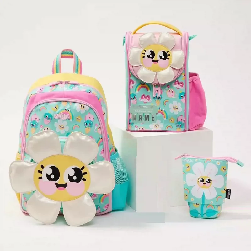 Oryginalna australijska torba szkolna Smiggle słonecznik kawaii tornister szkolne artykuły papiernicze piórnik torba na lunch plecak prezent dla