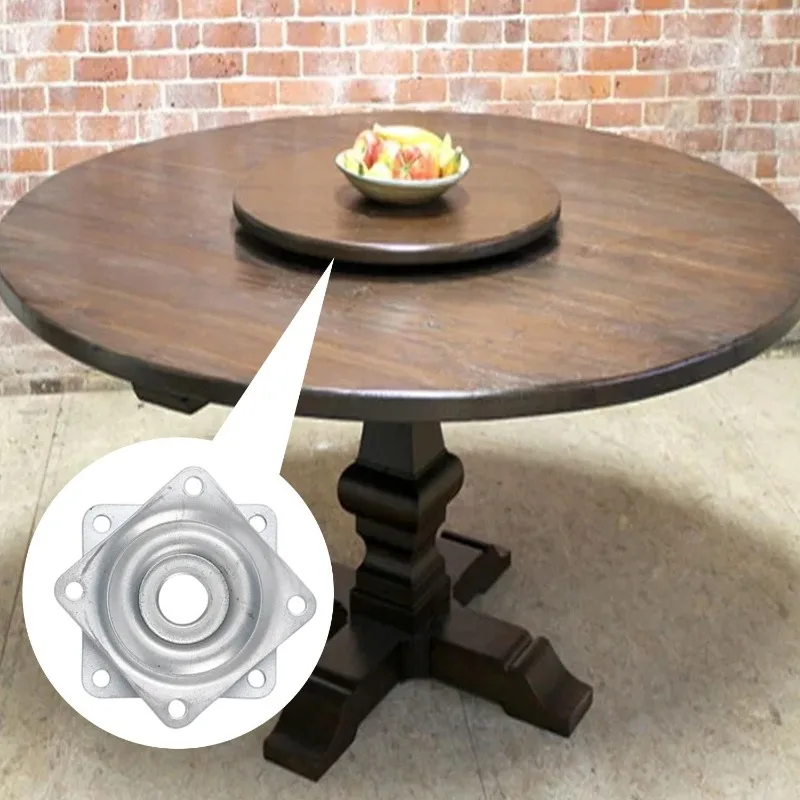 360Degree Rotating Bearing Plate Metal Swivel Turntable Base Rustproof Furniture Turntable Bearings Plate For Office Chair Table
