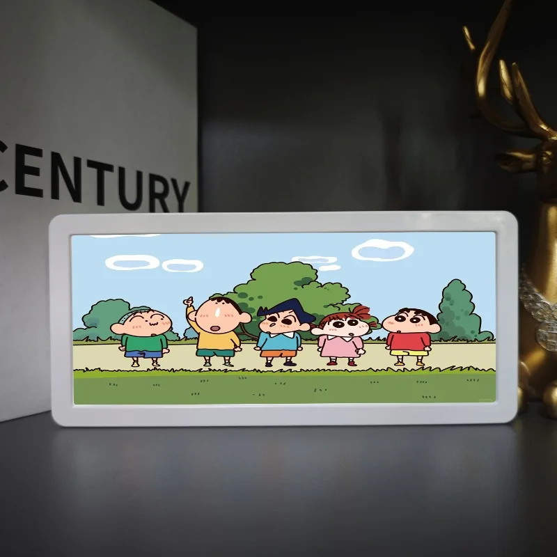 ไฟกลางคืน LED 3 มิติ ลายการ์ตูน ชินจัง โนฮาระ ชินโนะสุเกะ โคมไฟตั้งโต๊ะ ของตกแต่งห้องนอน ของสะสม ของขวัญ ของเล่น