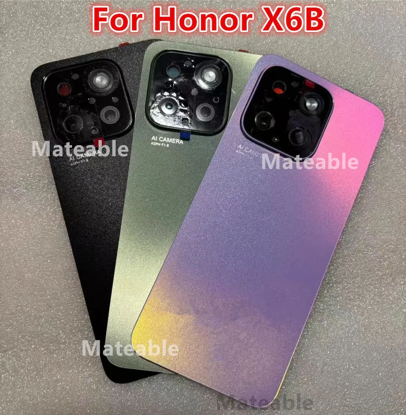 HonorX6b البطارية الغطاء الخلفي ل الشرف X6B الإسكان الخلفي استبدال قطع غيار إصلاح الهاتف + عدسة الكاميرا JDY-LX1 JDY-LX2